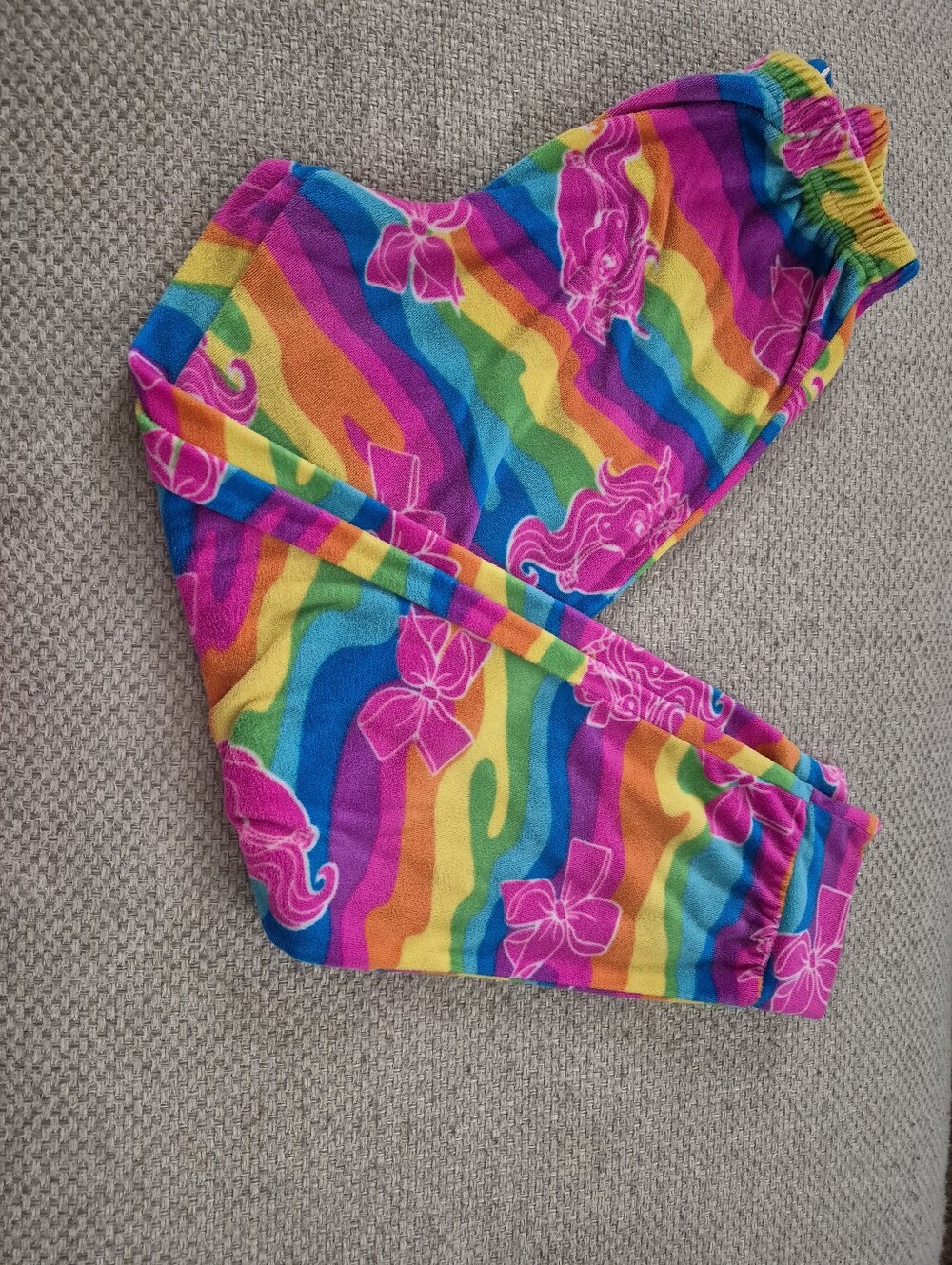 Nickelodeon Pajamas JoJo Siwa Top & Girls 7/8 Unicorn Rainbow